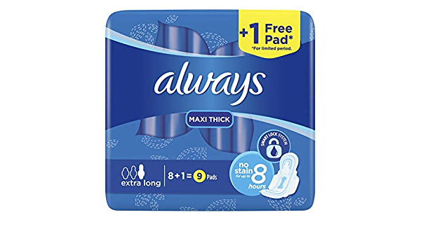Always maxi thick and extra long 7 pads
